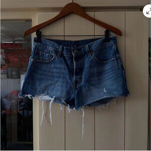 Levis jean shorts denim shorts size 28 blue cutoff shorts